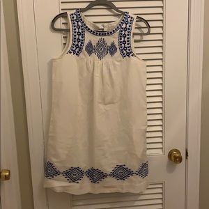 White j.crew dress worn once!